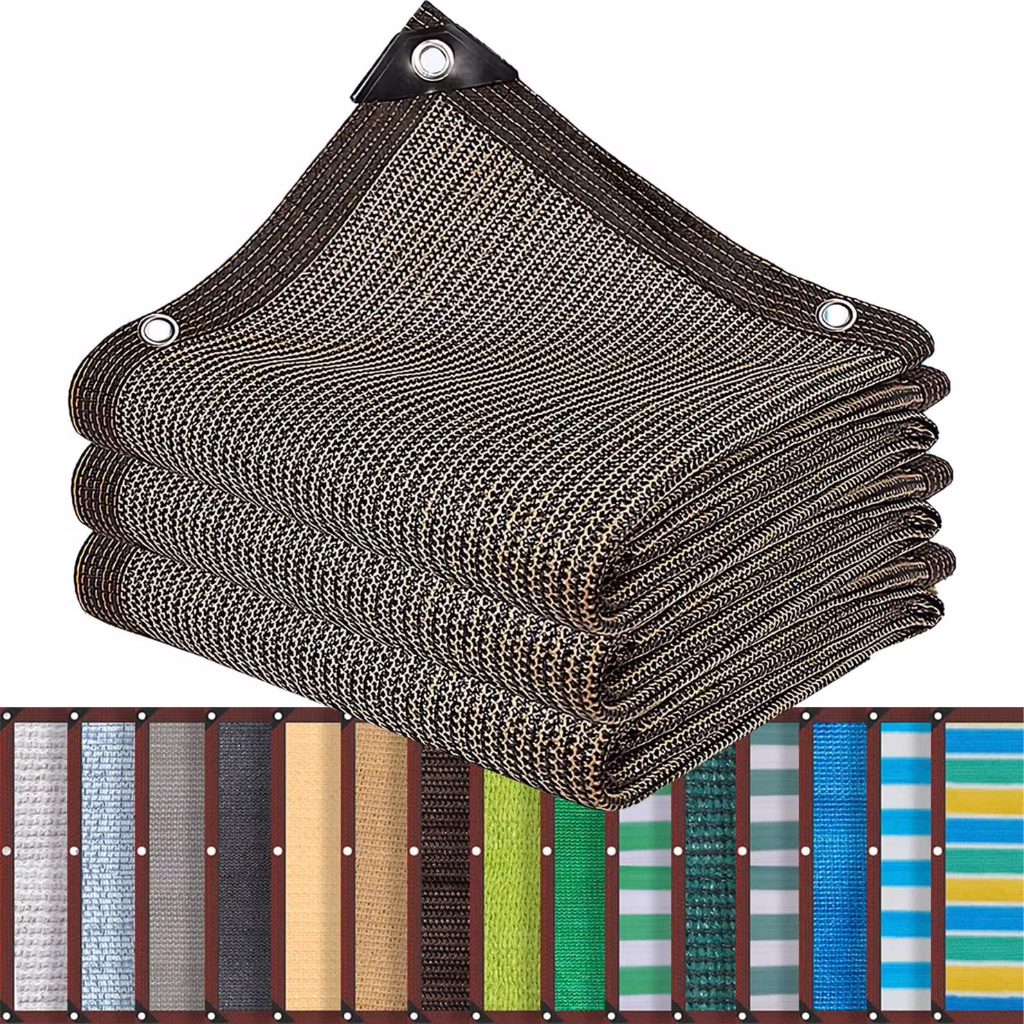 Solidchoice - Tenda parasole, dimensioni 2 x 5 metri, con un'ombreggiatura del 90%