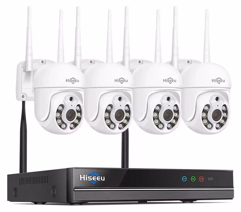 WNKIT-4HB613 - Sistema di telecamere di sicurezza - Sistema PTZ a 8 canali, risoluzione 5MP - Per uso esterno - Telecamera di sorveglianza