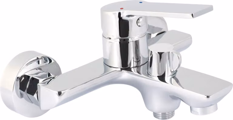 Wall-mounted bathtub faucet