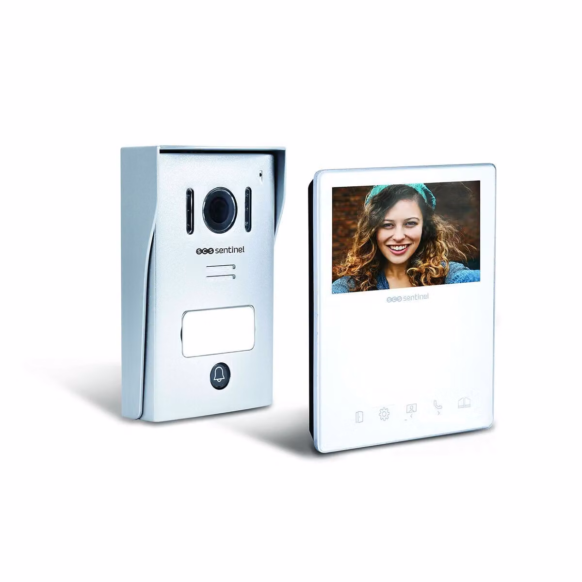 Videocitofono a filo, colore bianco - VisioKit 4.3 - SCS SENTINEL