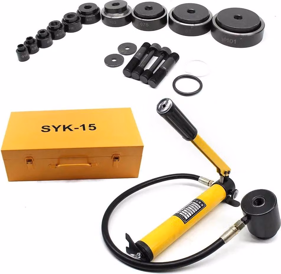 Set di punzoni idraulici, alta efficienza, set di utensili versatile, giallo