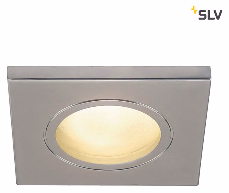 Dolix Out luce da incasso IP65 GU10 230V cromo opaco angolare