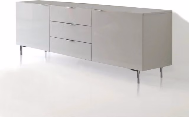 Porta tv effetto legno bianco cm. H.62 x L.160 x P.45