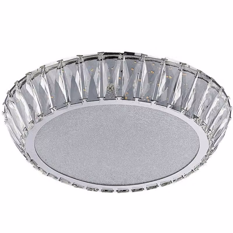 Plafoniera LED VENUS 30W 3000K Ø40cm cromo con cristalli