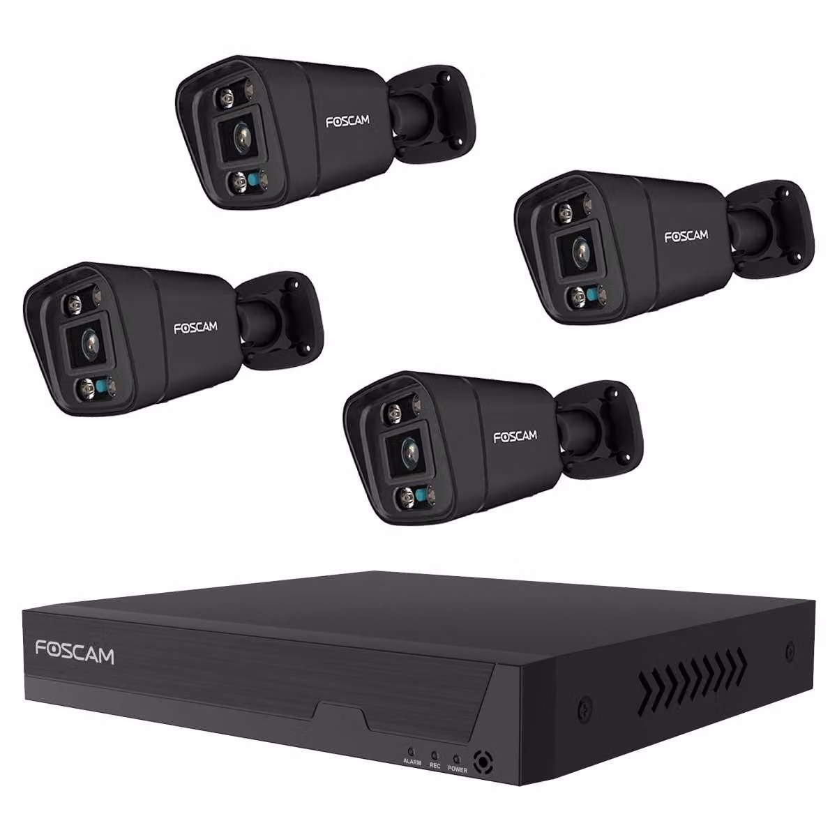 Foscam FN9108E B4 2T schwarz 8 Kanal Netzwerk-Videorekorder 4x V5EP FN9108E-B4-2T - Netzwerkkamera