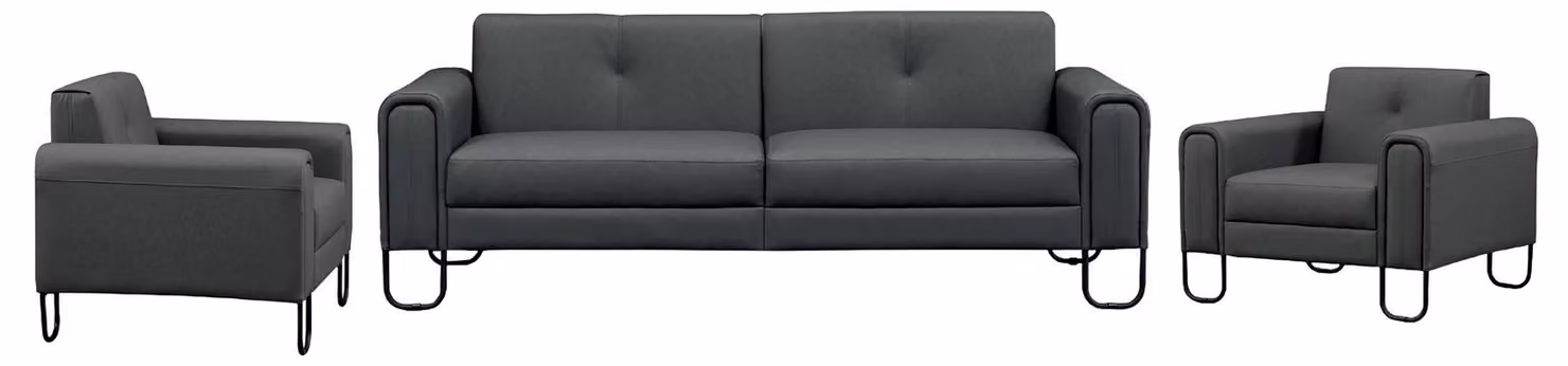 Wohnzimmer Sofagarnitur 3+1+1 Sitzer Set Sofa Polster Sessel Couch Luxus Modern