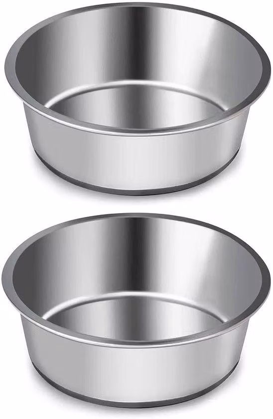 Lecca-lecca per cani - Base in silicone antiscivolo - Acciaio resistente - Diametro 20 cm