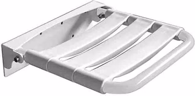 Sedile ribaltabile per doccia inox seduta con doghe
