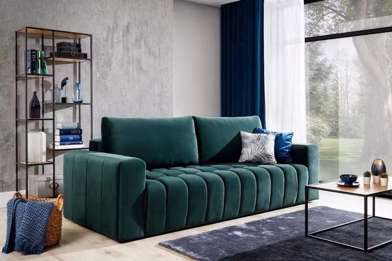 Klassische Dreisitzer Couchen Polster Sofa 3Sitzer Textil Couchen Stoffsofa