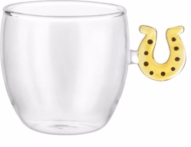 Tazzina da espresso KASANOVA in vetro borosilicato trasparente, capacità 120 ml