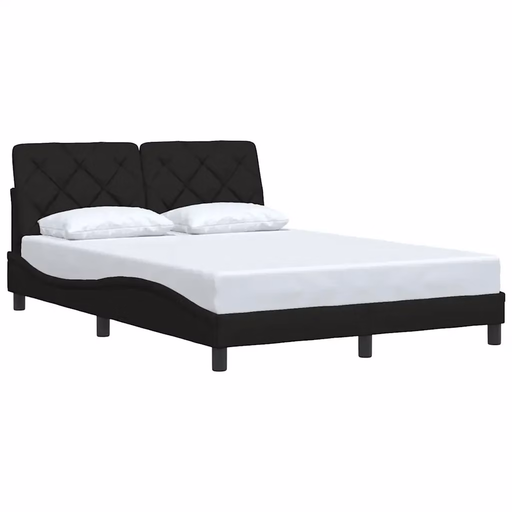 Giroletto vidaXL in tessuto nero per adulti L/P: 140 x 200 cm – 2