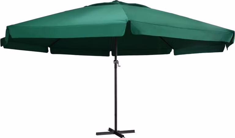 Maison Exclusive - Ombrellone con palo in alluminio, 600 cm, colore verde