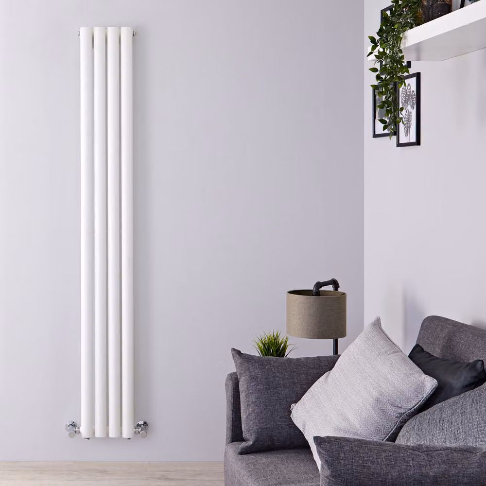Radiatore Verticale Bianco 1780x236mm 470W - Slim salvaspazio - Design Moderno - Revive