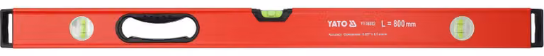 Livella a bolla in alluminio da 800 mm con impugnatura e 3 livelle