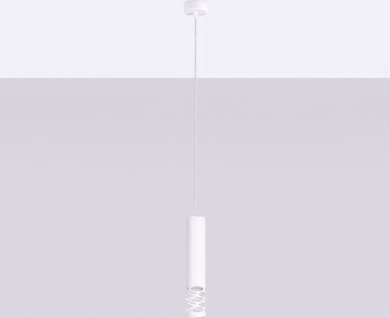 Lampada a sospensione LIRO 1 bianco 1xGU10 10W acciaio 125x8x8cm Sollux Lighting