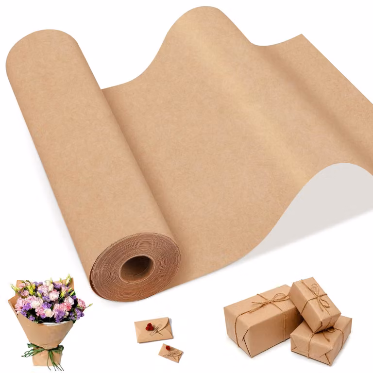 Rotolo di carta kraft marrone, 300 mm x 35 m, 75 g/m², riciclabile