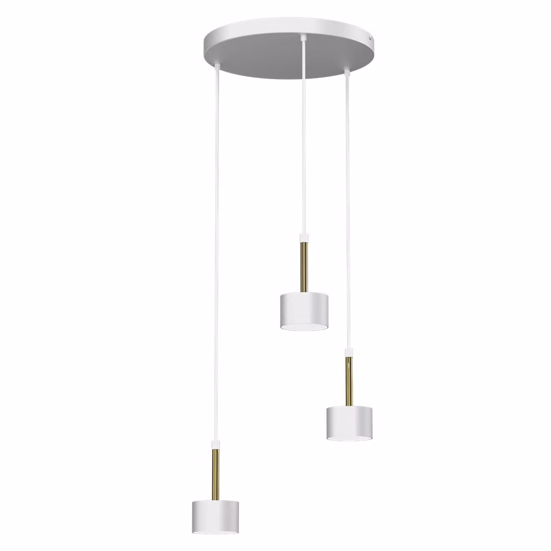 Milagro ARENA lampadario a sospensione MLP7756 bianco / oro