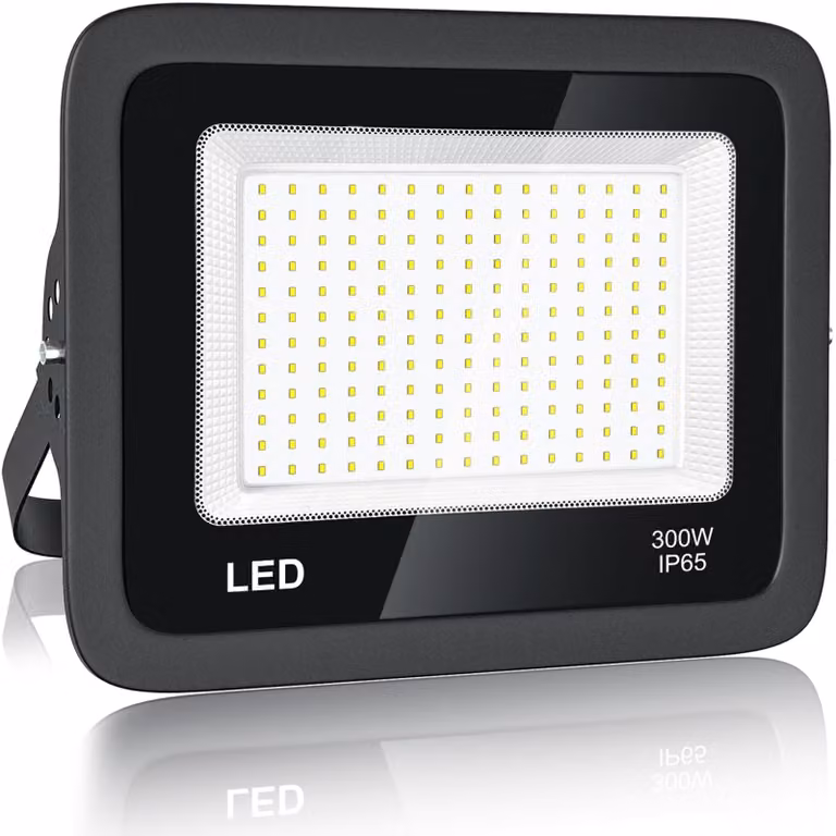 Faretto LED da esterno, 300 W, 30.000 lumen, grado di protezione IP65, luce bianca fredda, 6500 K