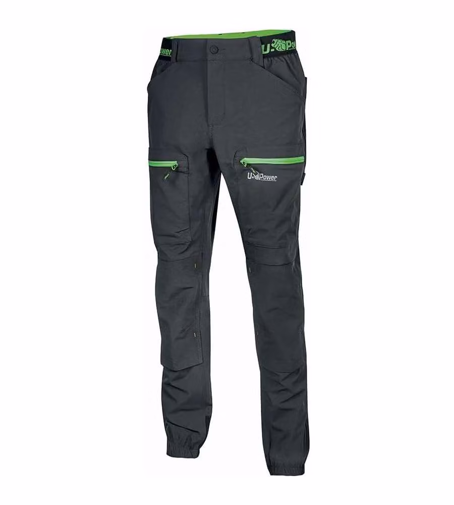 Pantalone Asphalt Grigio/Verde taglia L Horizon U-Power