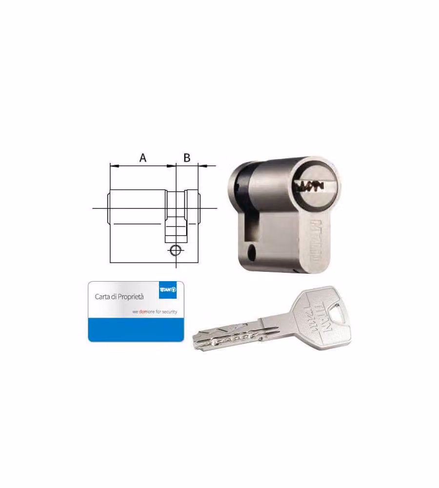 Cilindro Infilare  40-30-10 Titan T200-3010 Dom