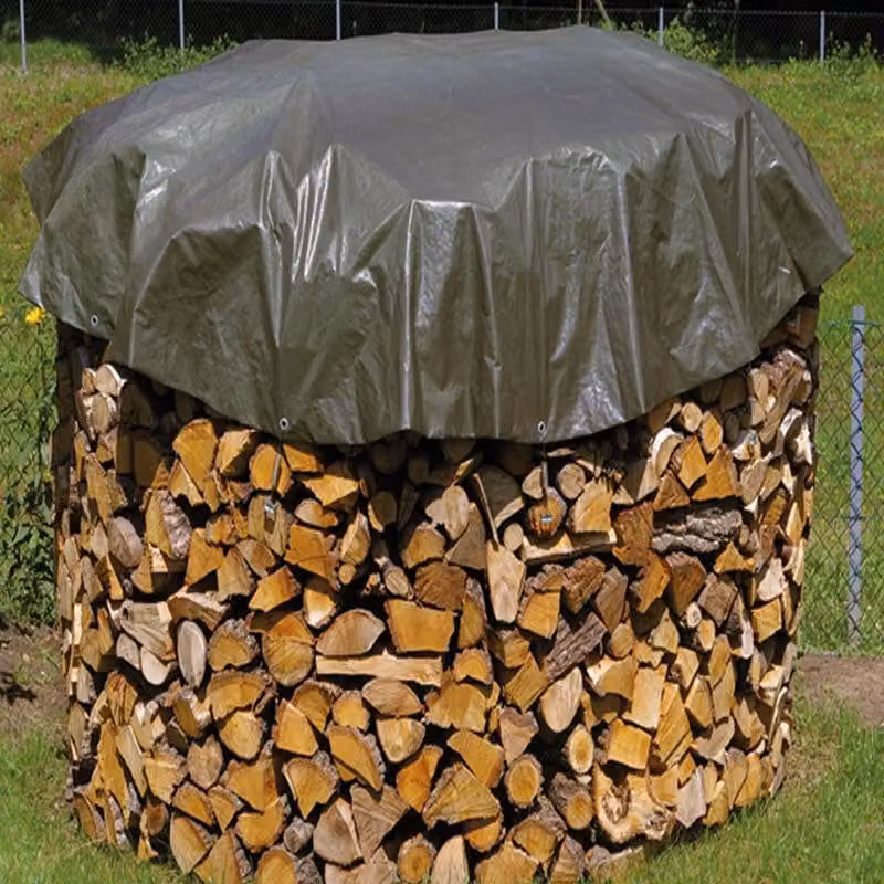 PolyTarp 210 PE-Abdeckplane (Farbe Grün, 5 m rund, 13 mm Ösen im Rand) 430500