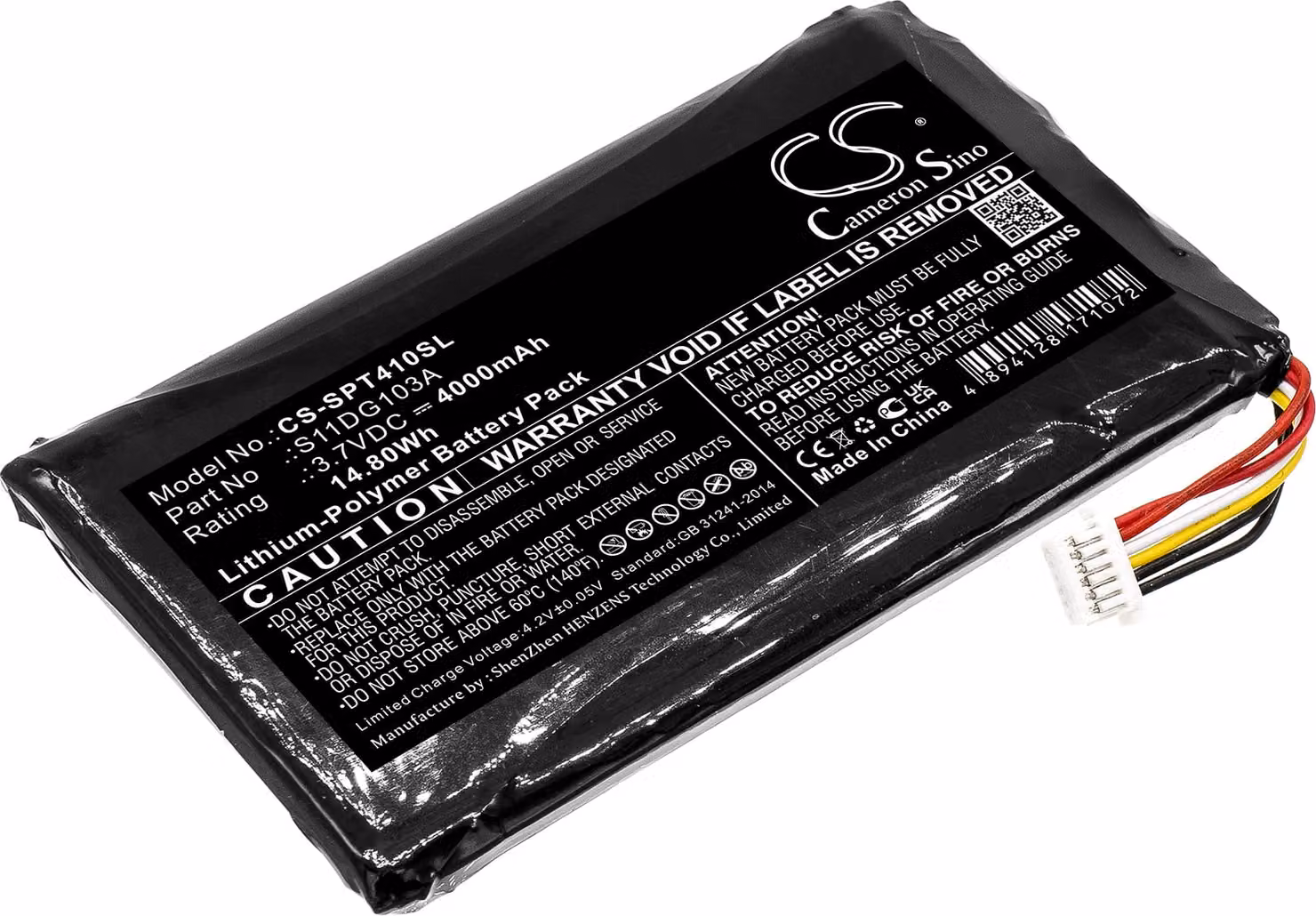 TECHTEK Batteria compatibile con [Trimble] Juno 5, Juno T41, Juno T45, Slate, per [Spectra Precision] T41, per [Geospatial] T41-R01-001 sostituisce S
