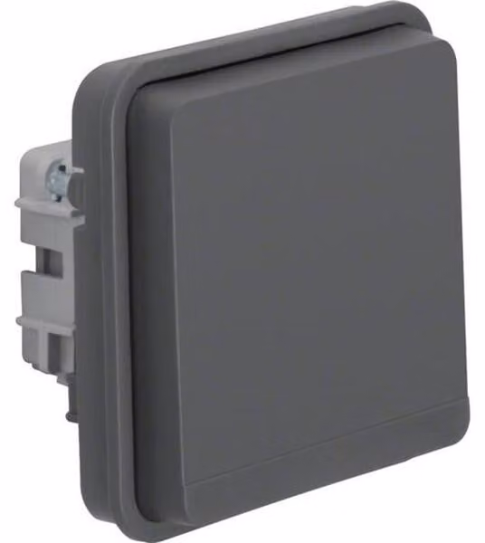 Inserto per presa Hager SCHUKO con WNA160, coperchio ribaltabile e protezione contro il contatto accidentale W.1