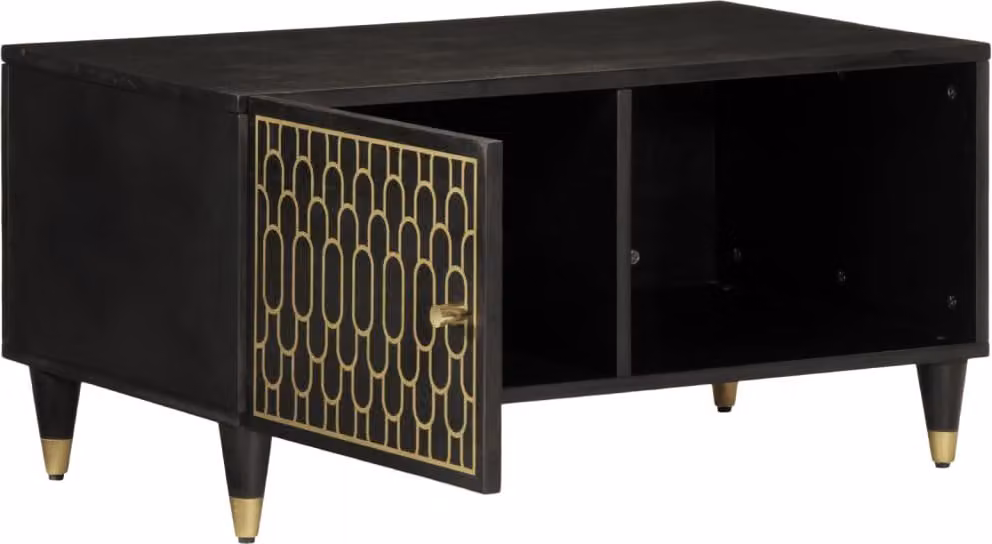 vidaXL Tavolino 80x50x40 cm in legno massiccio di mango
