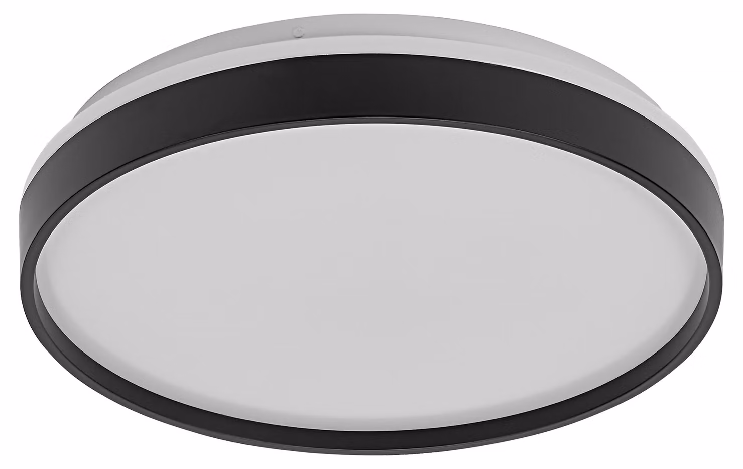 OSRAM Orbis Gisela Lampada da soffitto a LED 385 mm, 24 W, 3000 K bianco caldo, nero, metallo con anello in plastica, IP20