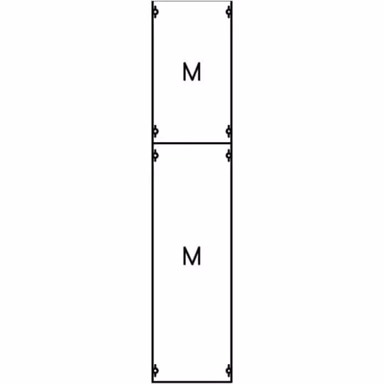 Striebel e John 1M4A modulo con piastre di montaggio 8RE / BH4, modulo 1FB montato su profilo EDF 2CPX037655R9999
