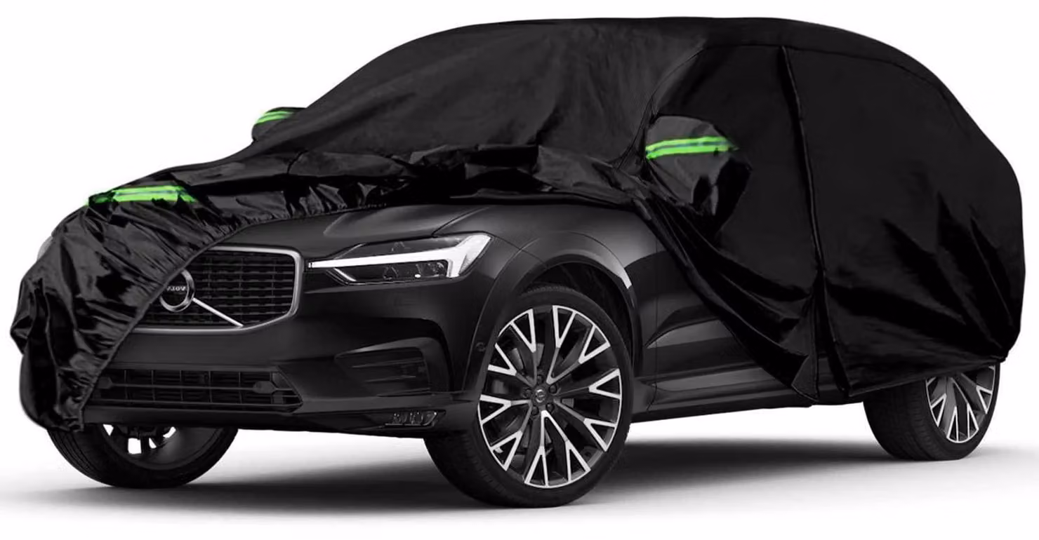 Copertura impermeabile per auto, compatibile con Volvo XC60 dal 2008 al 2025, copertura completa per tutte le condizioni atmosferiche, con protezione UV e cerniera