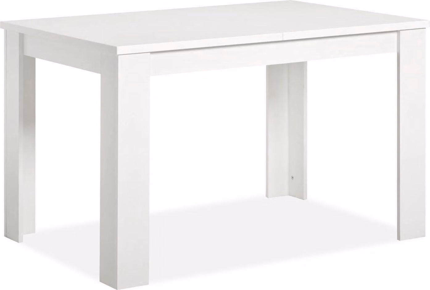 Homestyle4u tavolo da pranzo allungabile bianco tavolo da pranzo in legno 120x80 cm