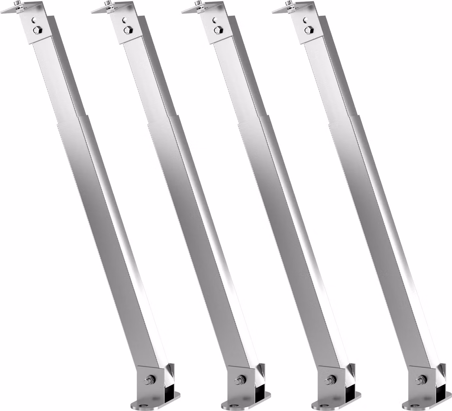 2 set di supporti per pannelli solari │ Supporto per pannelli solari │ Robusto supporto per pannelli solari │ Angolo di inclinazione regolabile