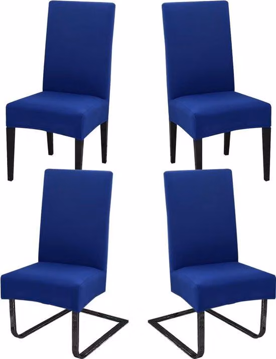 Set di 4 coprisedie rimovibili e lavabili, sedie decorative per la sala da pranzo, matrimoni, hotel, cucina, feste, cerimonie, turchese