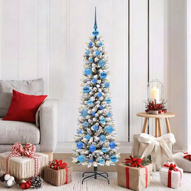 Maison Exclusive - Albero di Natale artificiale, colore bianco, altezza 150 cm