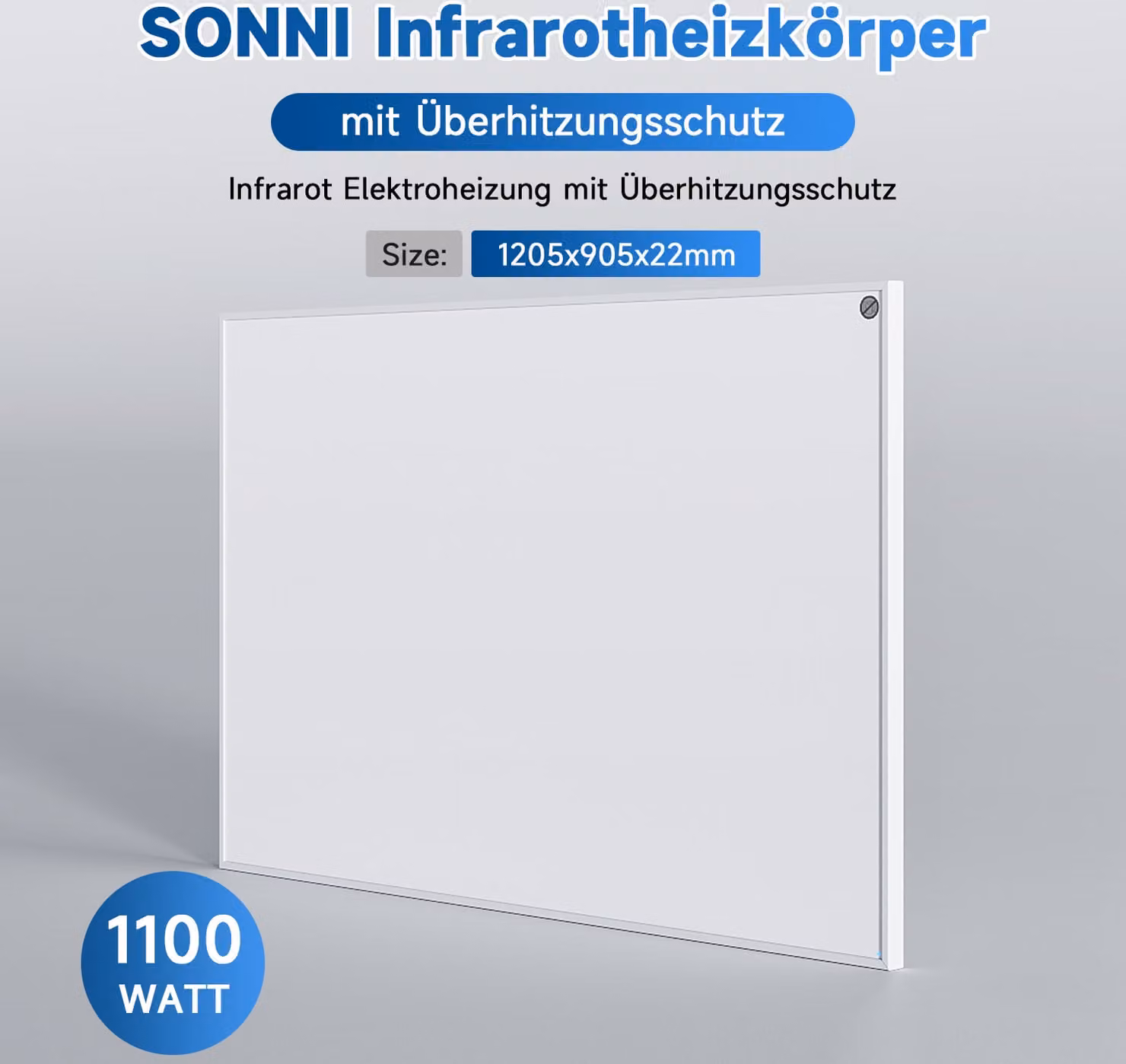 SONNI riscaldamento a infrarossi 1205x905 radiatore riscaldatori a infrarossi elettrici pannello di riscaldamento a infrarossi 1100W bianco parete riscaldamento radiatore termostato casa intelligente risparmio energetico