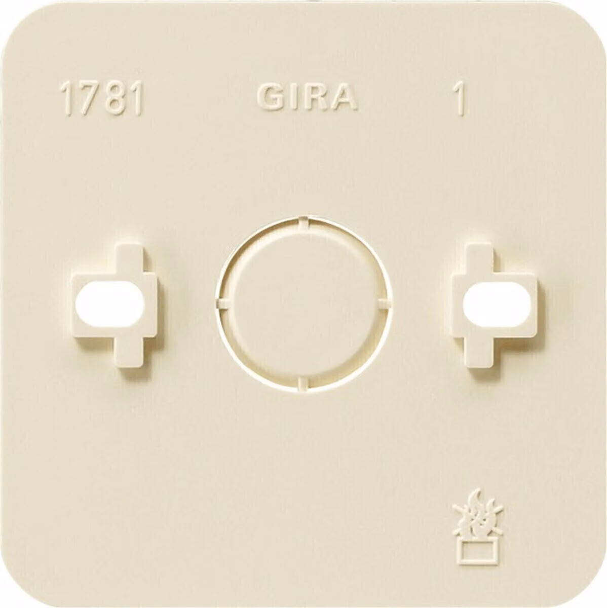 Piastra di montaggio Gira 1f.cws con montaggio esterno 008113