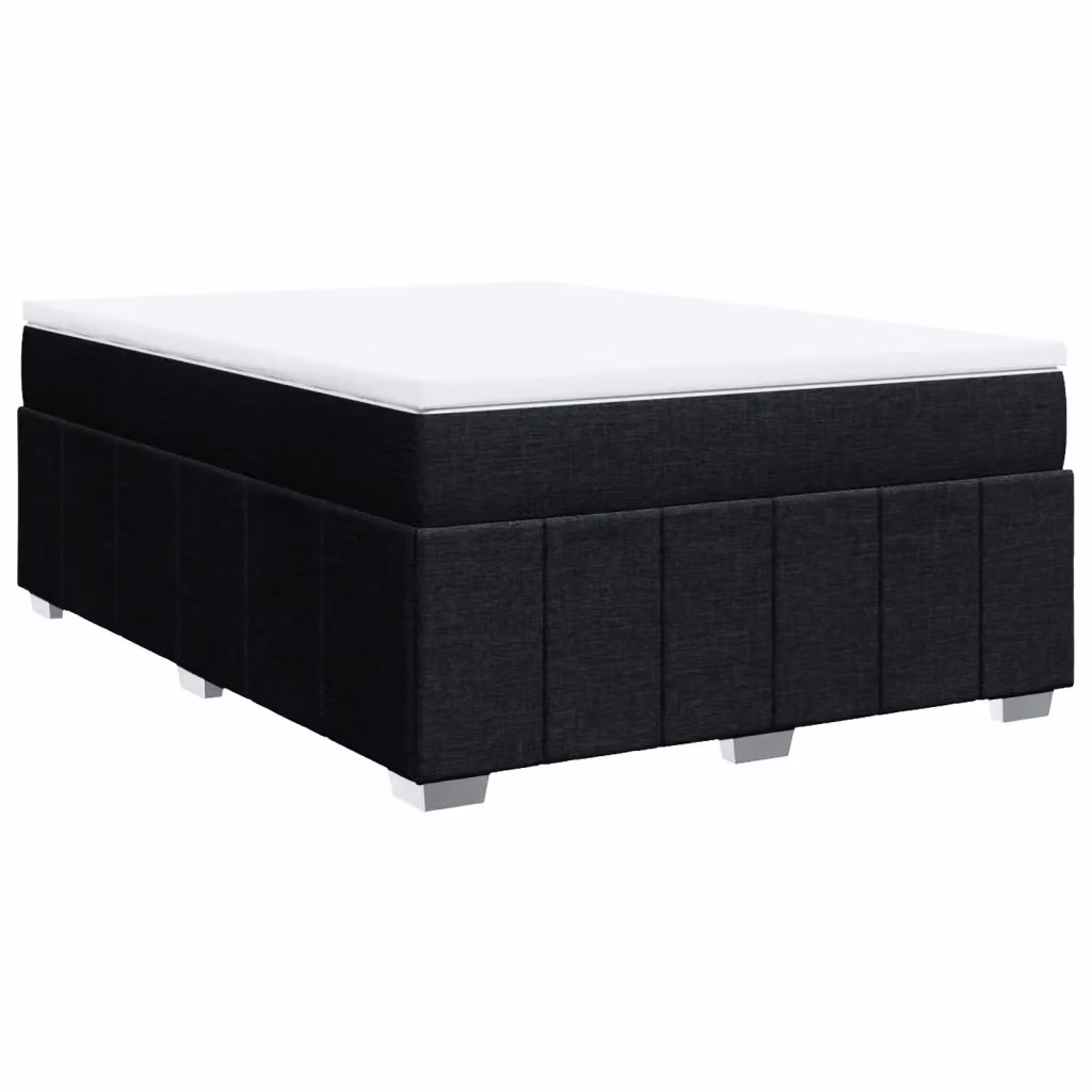 Letto Ibrido con Giroletto a Molle e Materasso vidaXL, Colore Nero e Bianco, L/P: 160 x 200 cm – 2
