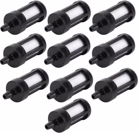 Kit di filtri carburante portatile, resistente all'usura - Facile da installare - Set da 10 pezzi - Compatibile con FS38/FS46/FS55/FS55R/FS55RC - Per set di protezione motosega