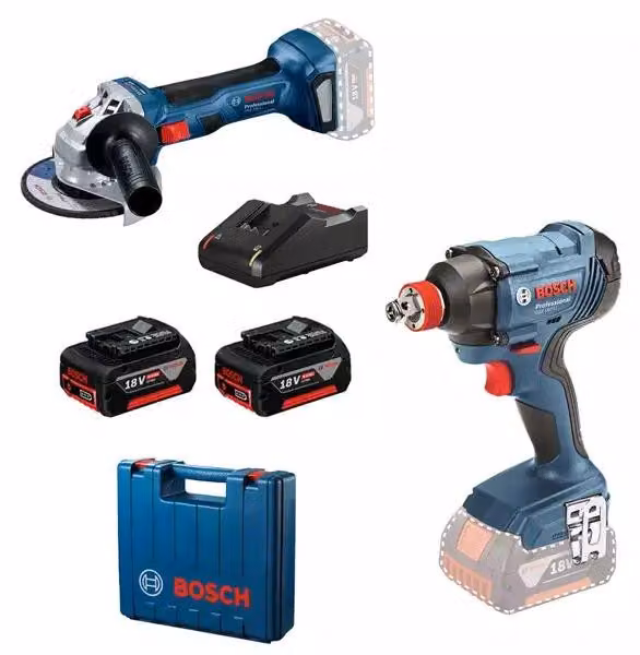 Bosch.set 18V Gdx 180-Li + Gws 180 2X4,0Ah ...