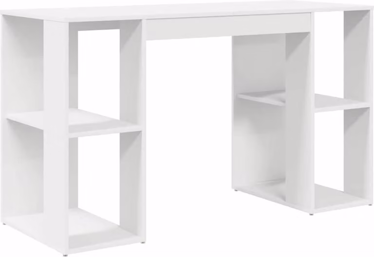 Scrivania Bianco 130 x 50.5 x 75 cm Legno multistrato