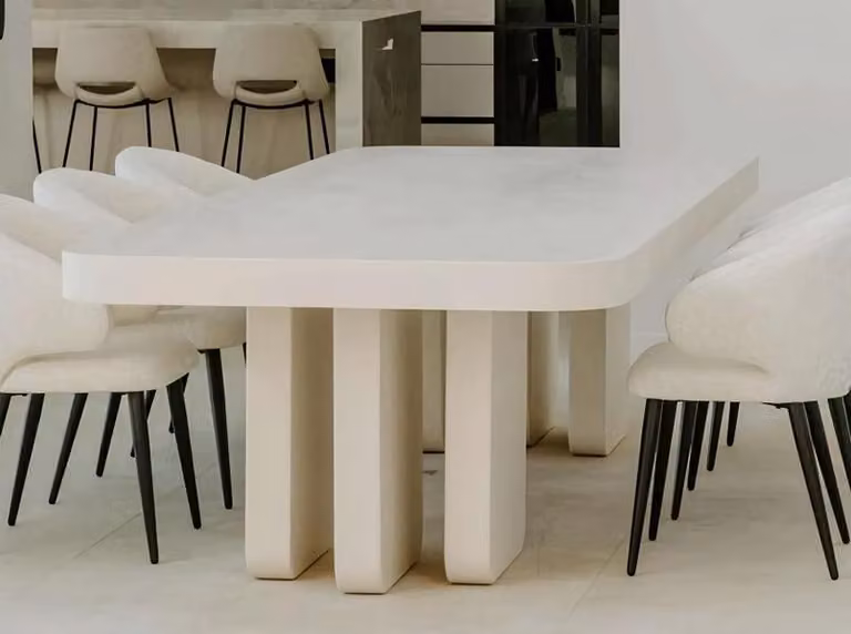 Stilvoller Weißer Esstisch Designer Küchentische Holztische Möbel
