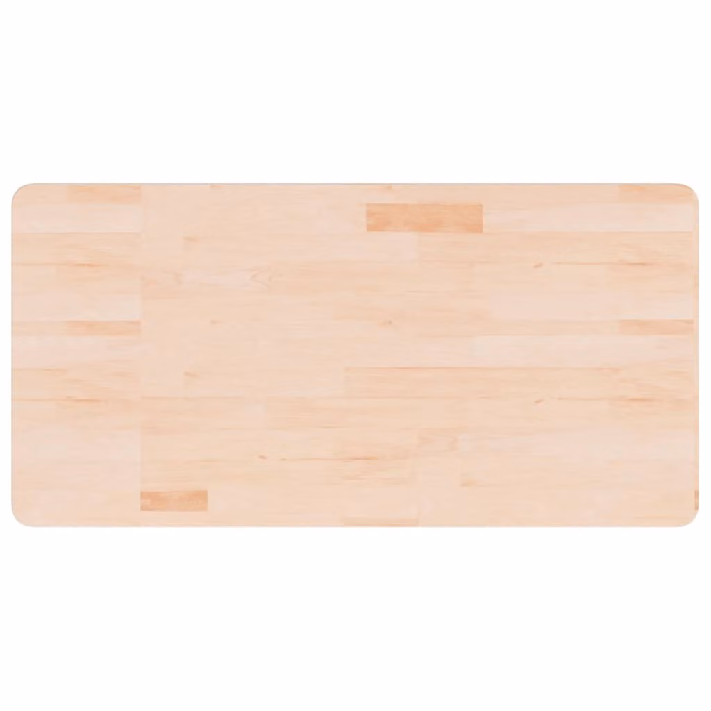 Piano Bagno 100x50x2,5 cm in Legno Massello Non Trattato