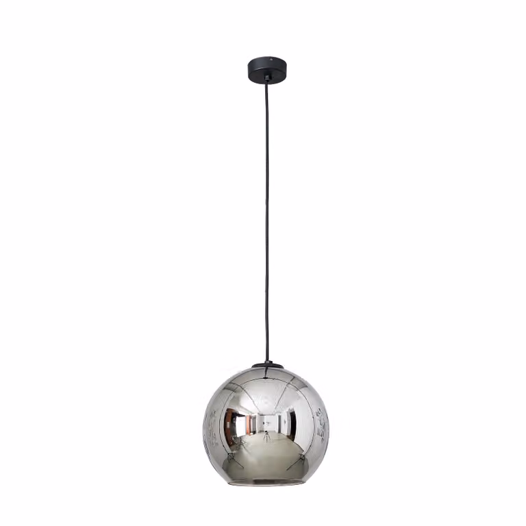 Lampadario POLARIS nero-cromato 1xE27x60W vetro, dimensioni: 150x25x25 cm, IP20, Nowodvorski Lighting