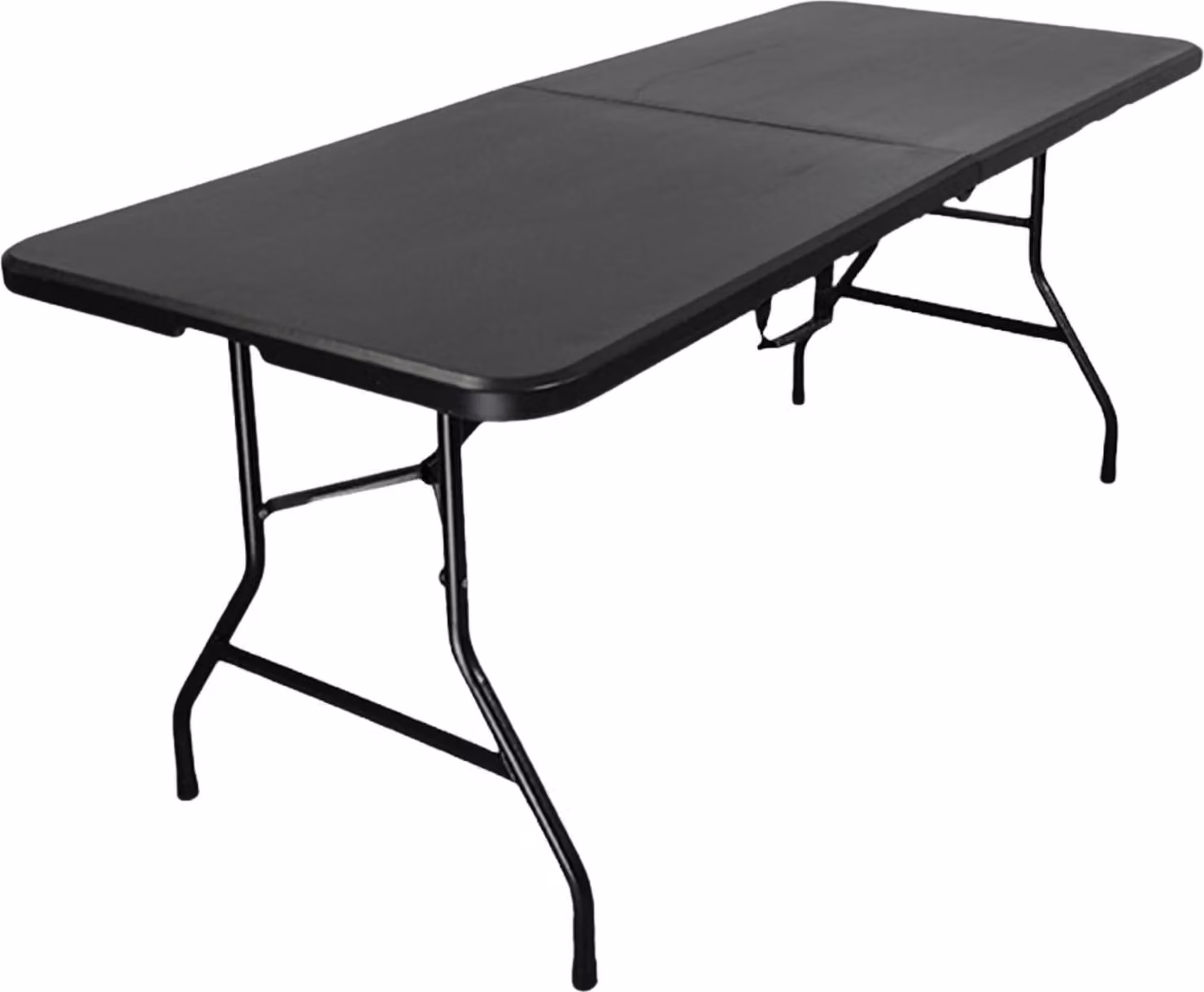Tavolo da buffet pieghevole | HxLxP 74x180x75cm | con maniglia di trasporto | per 8 persone | plastica resistente alle intemperie | nero | tavolo pieghevole Tavolo da campeggio portatile per giardino, terrazza e balcone Tavolo da festa