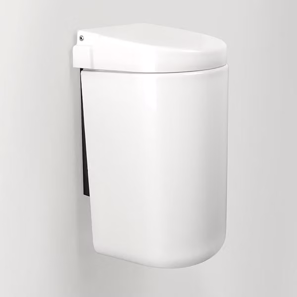 cestino pba, colore bianco 340x180x180mm
