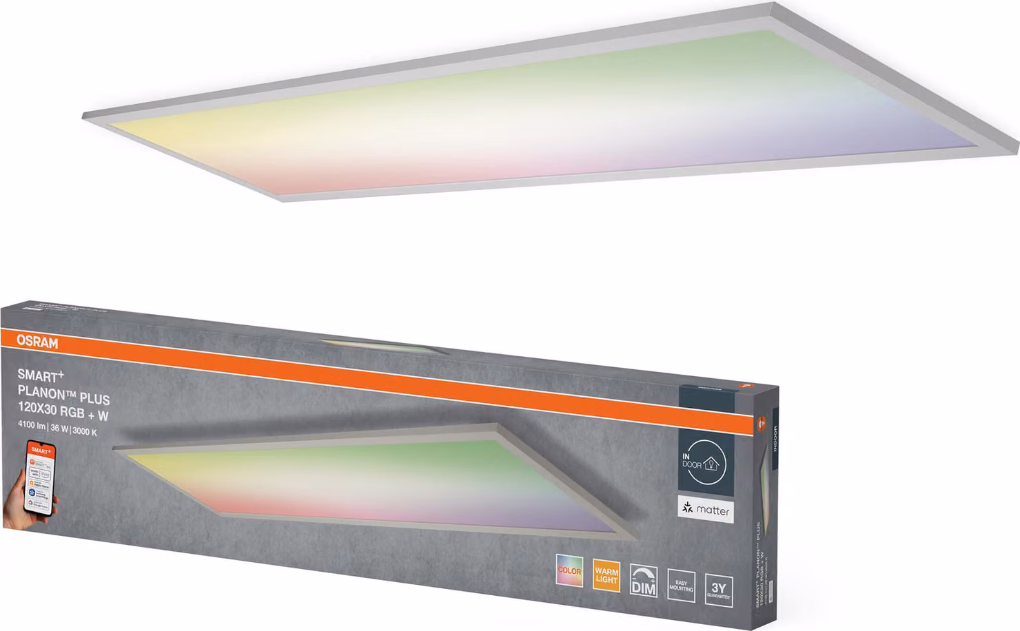 Osram SMART+ Matter Planon Plus, LED, 2100 lm, IP20, bianco