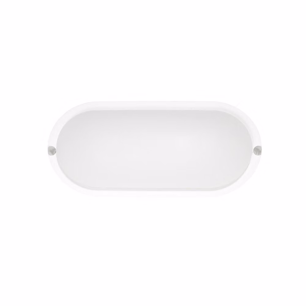Plafoniera ovale ZIBOR a led stagna IP65 12W 4000K Bianca
