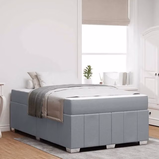 Struttura del letto Grigio chiaro 120 x 190 cm Tessuto 3398272