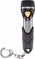 Mini torcia portachiavi Varta con anello in metallo LED 12 lm Nero e Silver